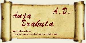 Anja Drakula vizit kartica